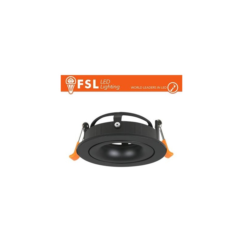 Ghiera orientabile 3D TONDA - Alluminio verniciato a polvere, foro 95mm, NERA Ghiera orientabile 3D TONDA - Alluminio verniciato a polvere, foro 95mm, NERA