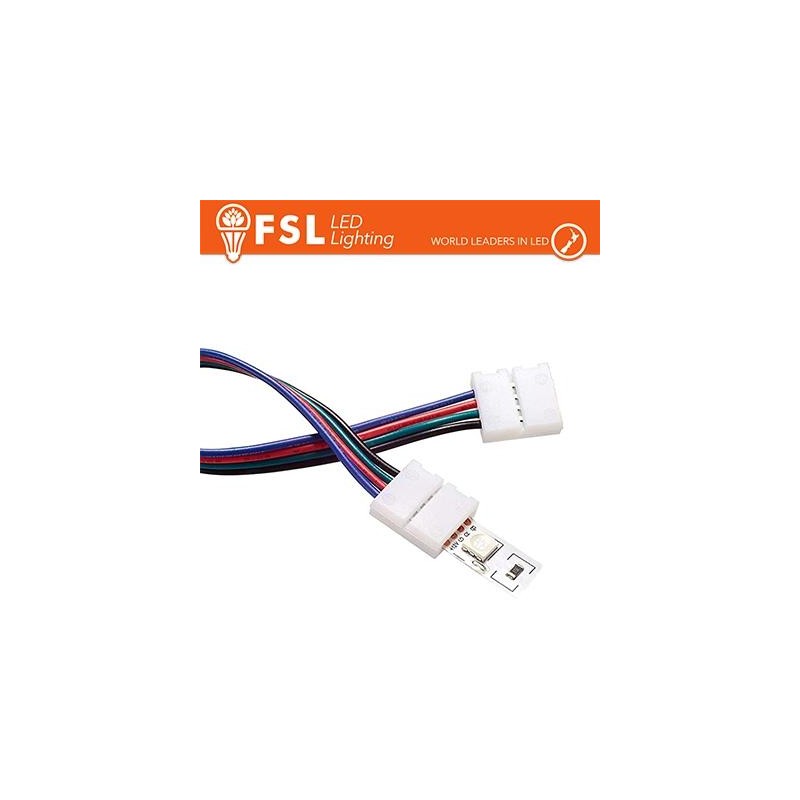 Connettore rapido 2END per strip 10mm LED RGB Connettore rapido 2END per strip 10mm LED RGB