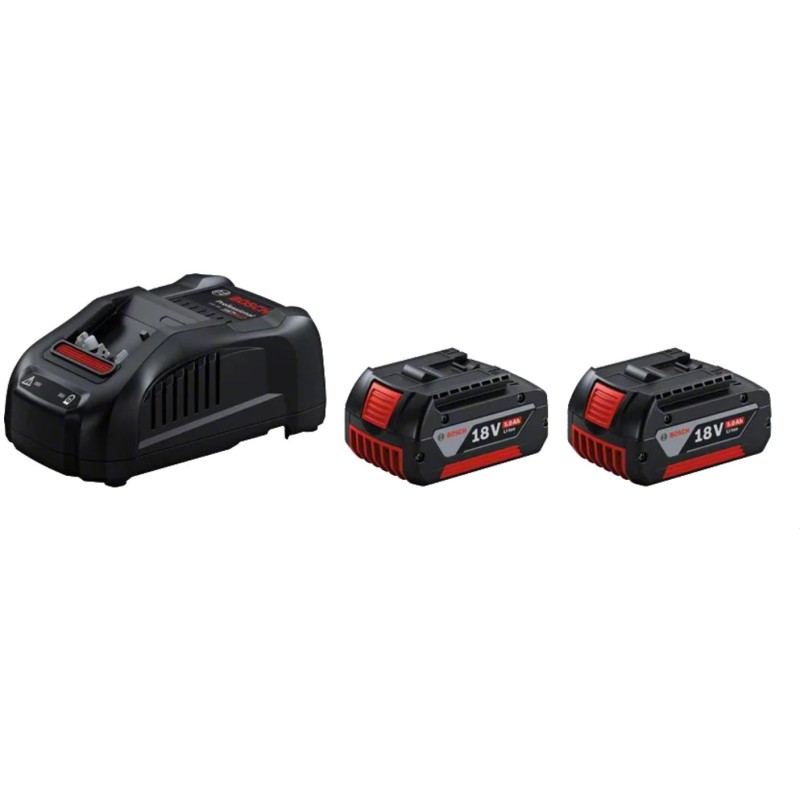 1600A00B8J,Set 2 batterie 18V 5.0Ah + Caricabatteria 1600A00B8J,Set 2 batterie 18V 5.0Ah + Caricabatteria