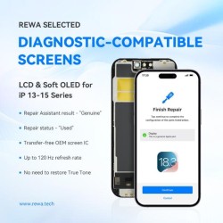 iPhone 12 Pro Max Display SOFT-OLED FHD Nero Originale Rigenerato Diagnostica