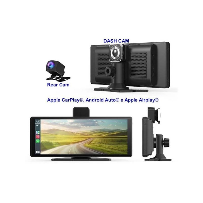 Schermo Maxcom MC01 Vibe Apple CarPlay Android Auto e Apple Airplay + 2 Cam Schermo Maxcom MC01 Vibe Apple CarPlay Android Auto e Apple Airplay + 2 Cam