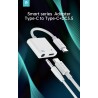 Adattatore da spina Tipo-C a Presa C e Jack cuffia 3,5mm Adattatore da spina Tipo-C a Presa C e Jack cuffia 3,5mm