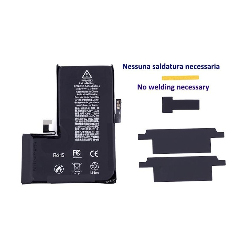 Batteria No-Welding Senza Saldatura per iPhone 11 Pro Max Batteria No-Welding Senza Saldatura per iPhone 11 Pro Max