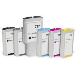 Black Matt Compa Hp T1500,T2500,T920,T930-130ML 727